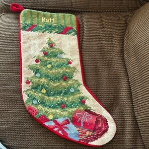Lands End Personalized Christmas Stocking